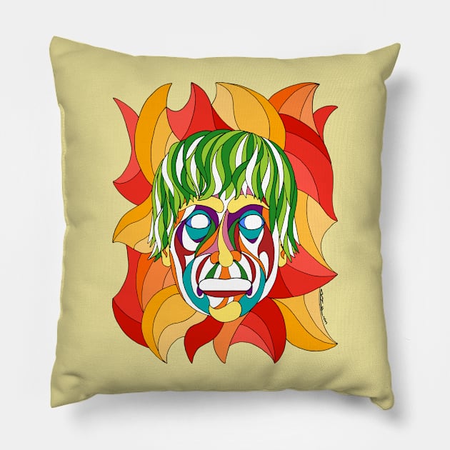 Visage Grimace Pillow by AzureLionProductions