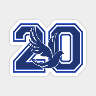 Zeta 1920 - 2020 Dove Magnet