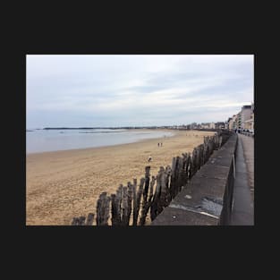 Cloudy French Ocean Boardwalk T-Shirt