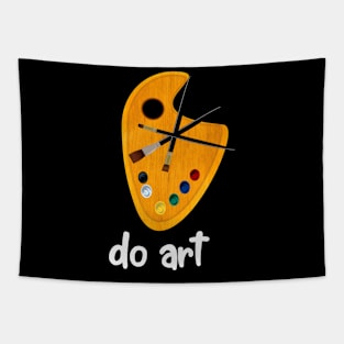 Do Art - Paint Palette and Brushes Tapestry