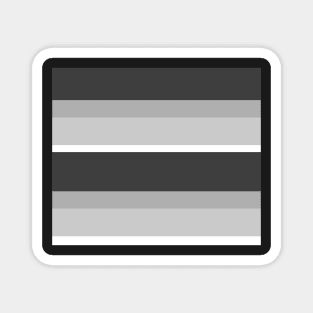 Strips - gray, black and white. Magnet