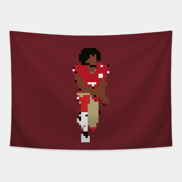 Colin Kaepernick Kneeling (Pixel Art) Tapestry by rattraptees