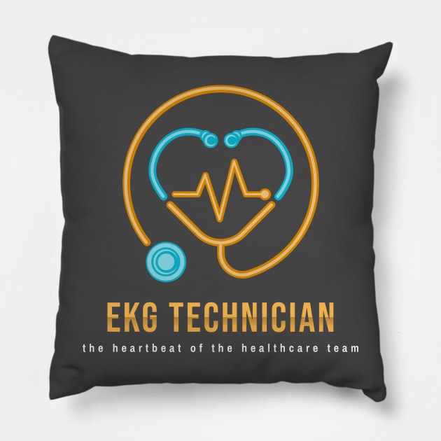 EKG Technician Pillow by LuneFolk