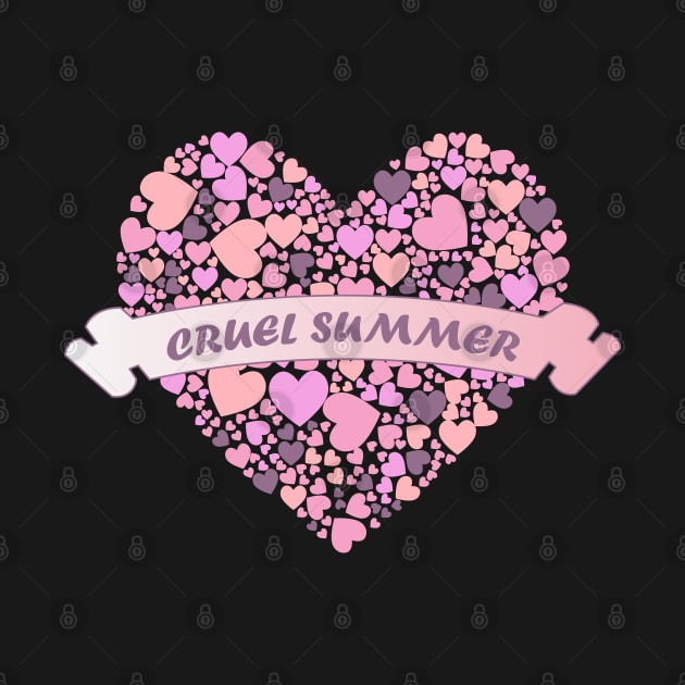 Cruel Summer Pink Hearts 4 by Maries Papier Bleu