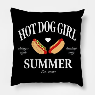 Hot Dog Guy Summer Pillow