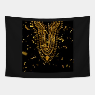 Wakandan Dashiki Gold Festive Tapestry