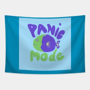 Hand drawn Panic Mode Fish Tapestry