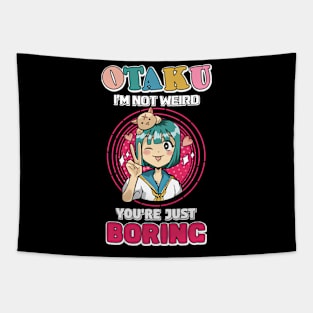 Otaku I'm Not Weird Anime Girl Merch Otaku Gift Anime Tapestry