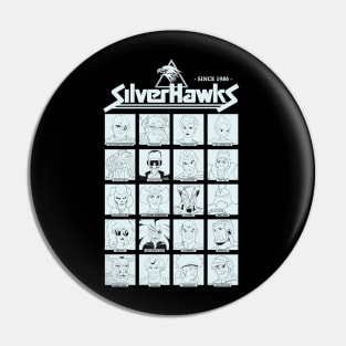 Characters from the 80s animated series, Silverhawks Pin
