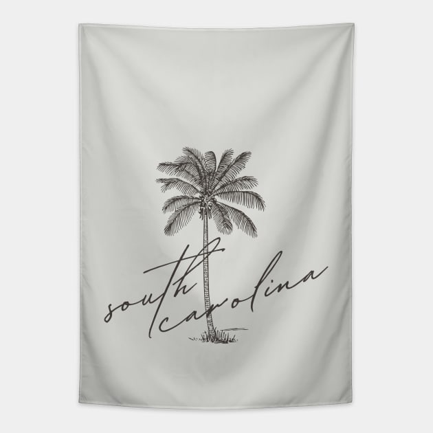 South Carolina Palm Tree Tapestry by Perfectly Imperfect CE