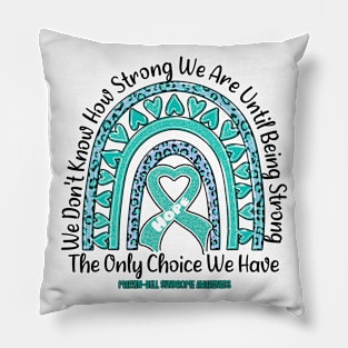 Martin-Bell Syndrome Awareness - rainbow leopard ribbon strong Pillow