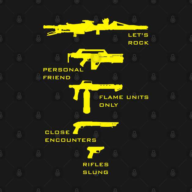 USCM Arms Tribute - yellow by CCDesign
