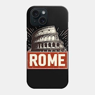 Italy Rome coliseum colosseum Travel Vintage Phone Case