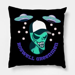 Roswell greenmen Pillow