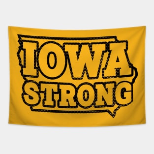 Iowa Strong --- Retro Typography Design Tapestry