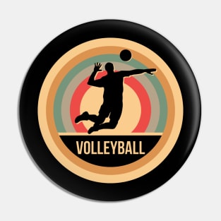 Retro Vintage Volleyball Gift For Volleyball Players Pin