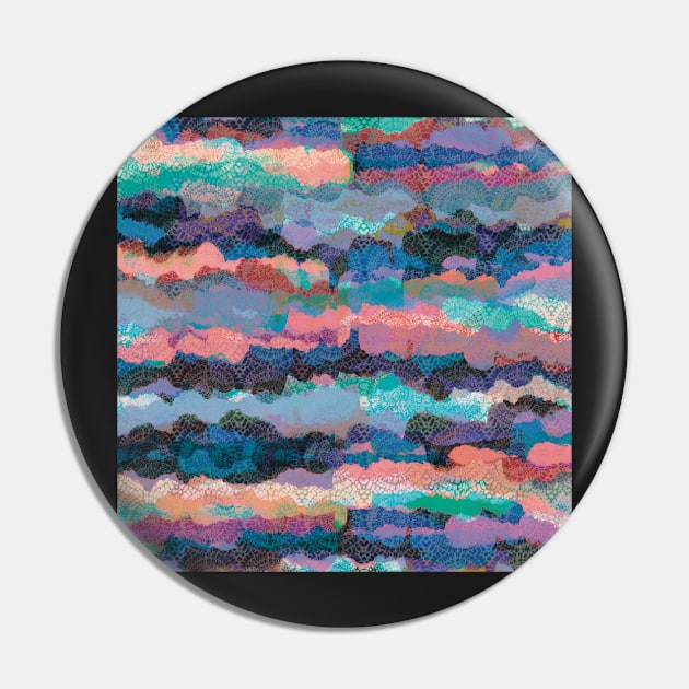 Pretty Mandala Clouds Pin by cherdoodles