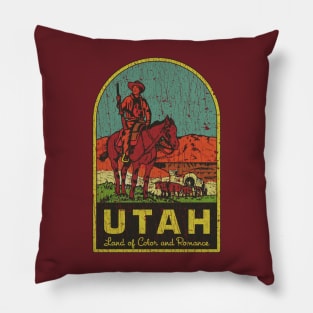 Utah Land of Color and Romance 1896 Pillow