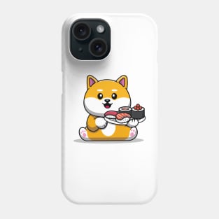 Cute Kawaii Cat with Sushi Phone Case