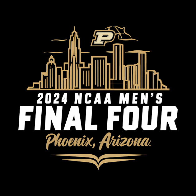 Purdue Boilermakers Final Four 2024 basketball city by YASSIN DESIGNER