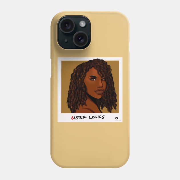 Sister Locks Phone Case by CarmahnArt