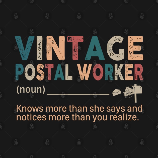 Vintage Postal Worker by janayeanderson48214