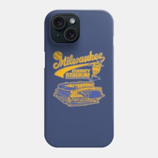 Defunct Baseball Milwaukee County Stadium Phone Case