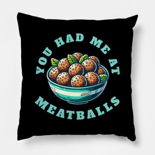 Meatball Italian Summer Meatballs Pillow