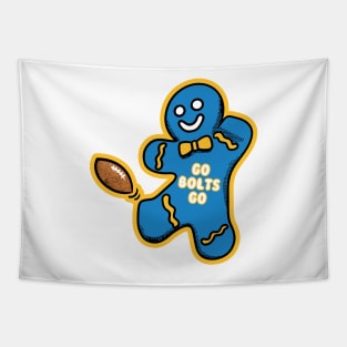 LA Chargers Gingerbread Man Tapestry