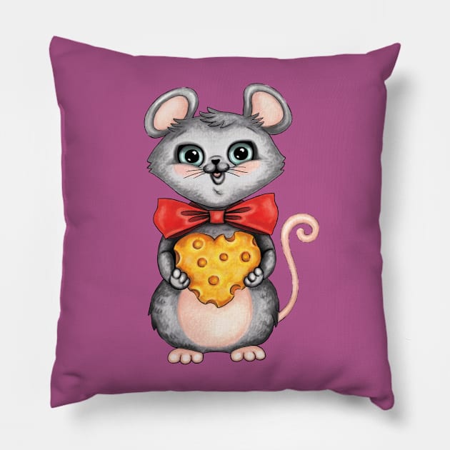 Mouse Pillow by Raluca Iov