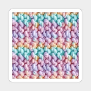 Pastel Knit Waves Magnet