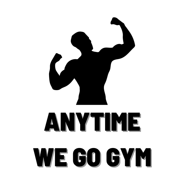 Anytime Fitness | Anytime We Go Gym Muscular Man Logo by MrDoze