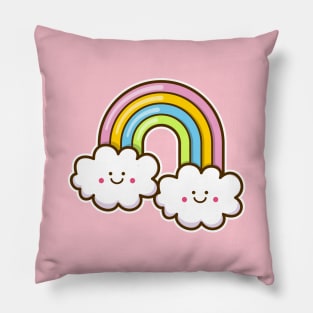 Kawaii Rainbow Pillow