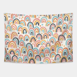 Rainbow Joy - pink, blue and orange palette Tapestry