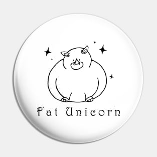 Fat Unicorn Pin