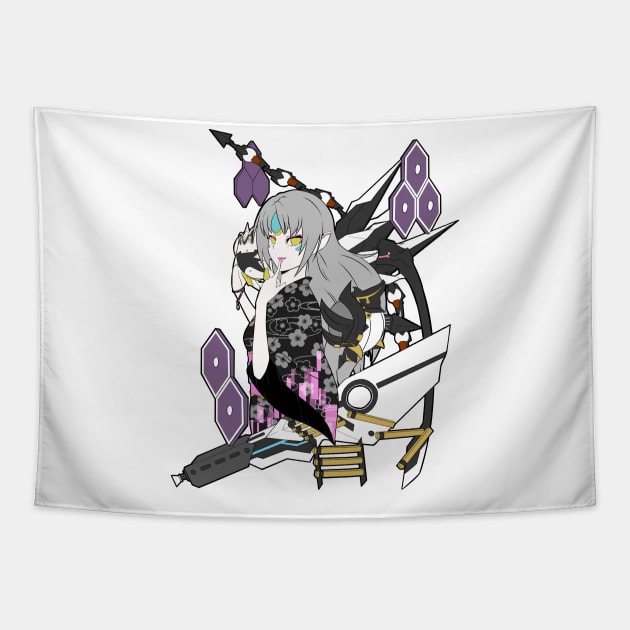 Eve kimono (Code Nemesis) - Elsword Tapestry by MangaXai