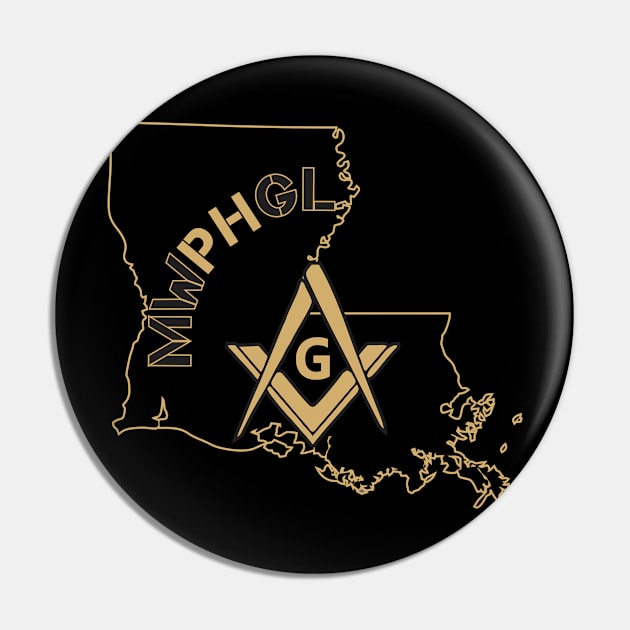 MWPHGLLA - Black & Gold Pin by Brova1986