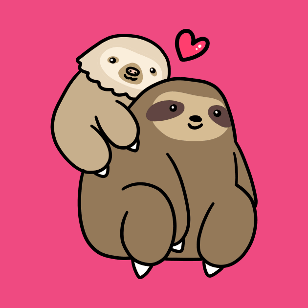 Two Toed Sloth and Three Toed Sloth by saradaboru