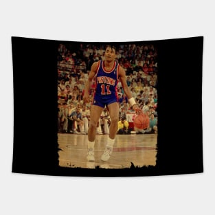 Isiah Thomas - Vintage Design Of Basketball Tapestry