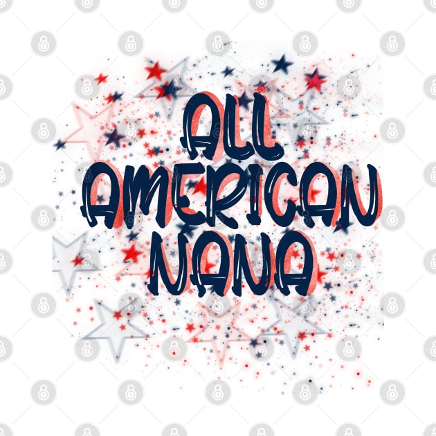 All American Nana USA 4th of July Design by Sheila’s Studio