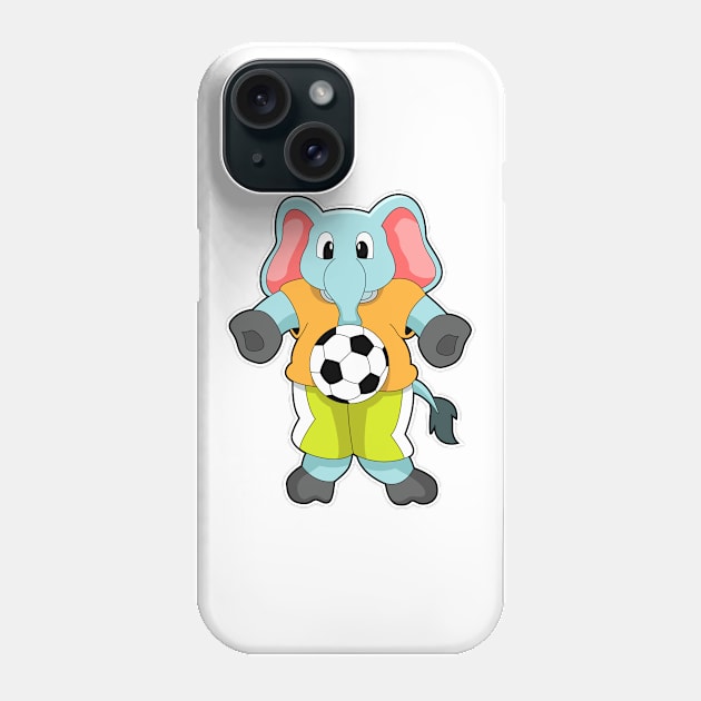 Elephant at Soccer Sports Phone Case by Markus Schnabel