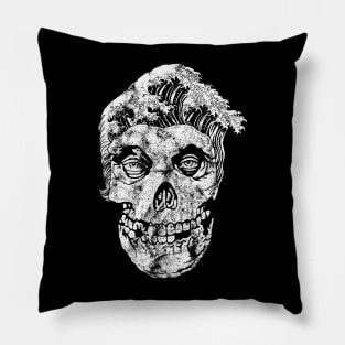 Skull Head Waves Pillow