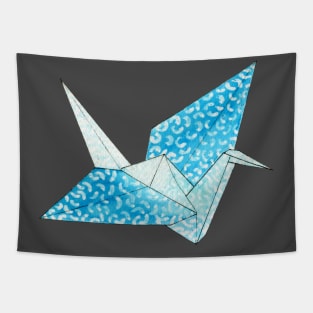 Watercolor Paper Crane Tapestry