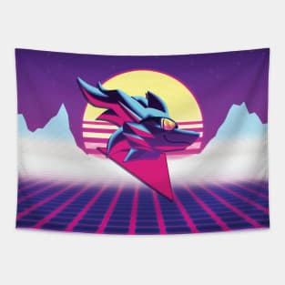 Nervly - Vapor, The Purple Dragon Mascot + Background Tapestry