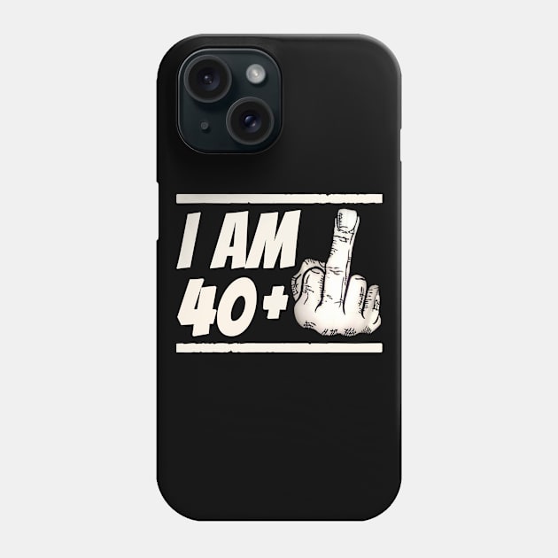 Milestone 41st Birthday - Gag Bday Joke Gift Idea: 40+1 Phone Case by Trendo