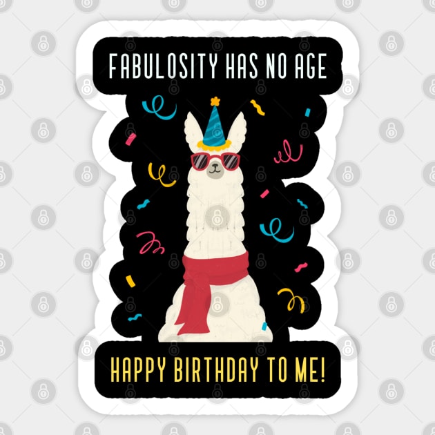 Happy Alpaca Birthday Stickers