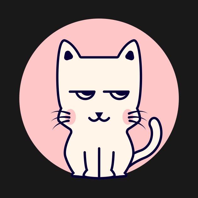 Bored cute cat by chuseco3