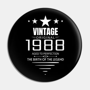 Vintage 1988 - Birthday Gift Pin