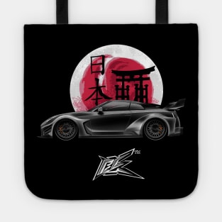 nissan gtr r35 lbwk matte black Tote