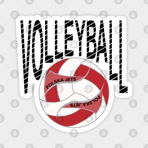 Volleyball Poland Magnet by Designoholic